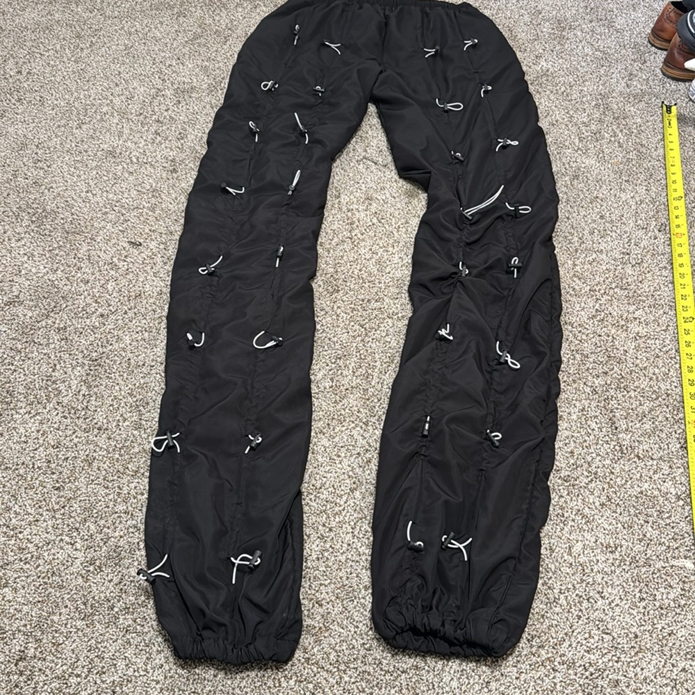 MNML Men's Bungee Cord Pants Size XXL In Black/White - Picture 7 of 8